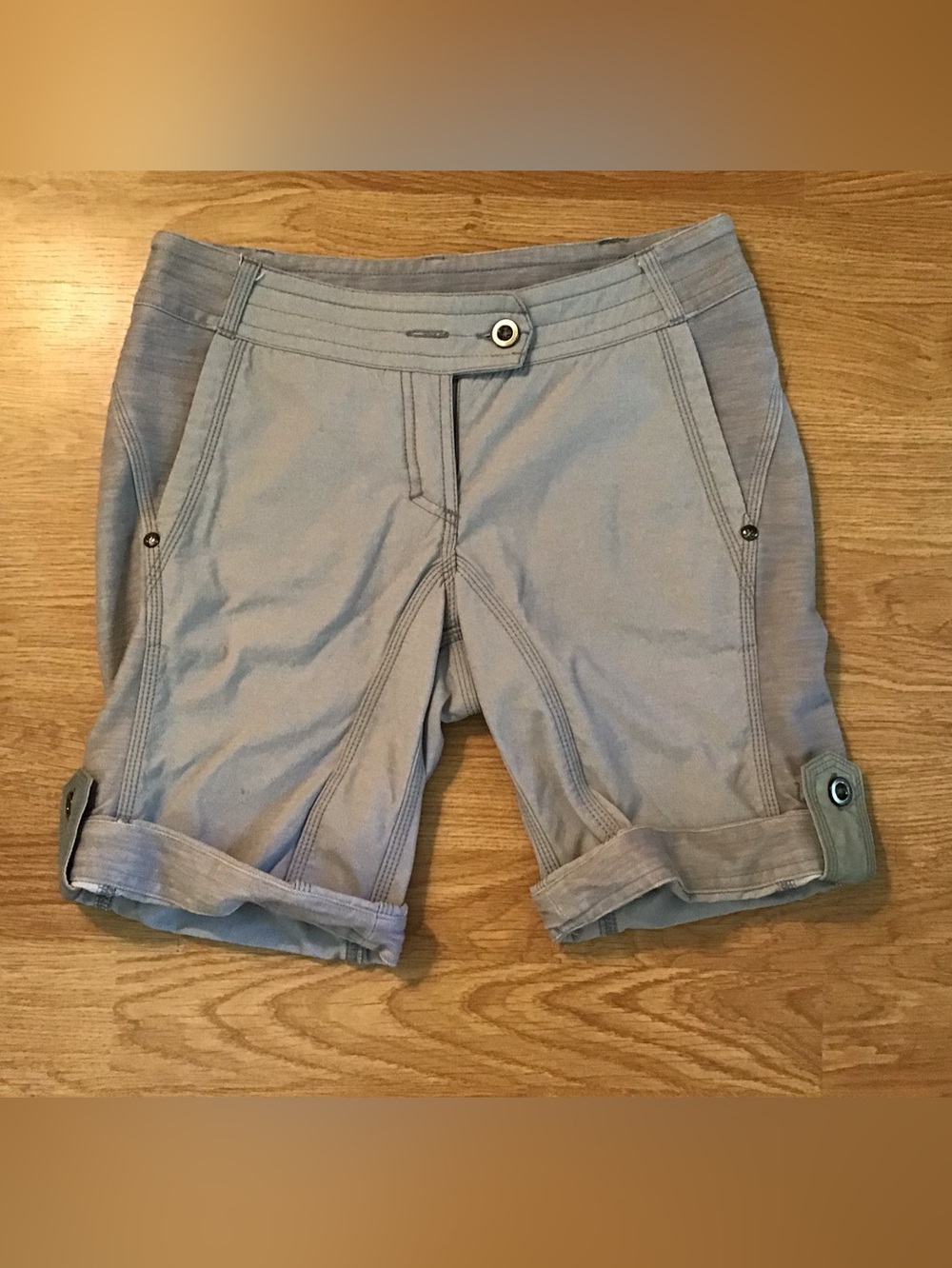 lululemon athletica Light Gray Roll-Cuff Bermuda Shorts